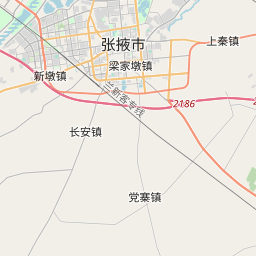 张掖市地图