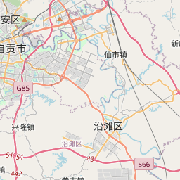 自贡市地图