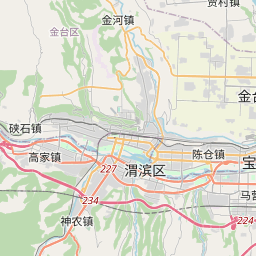 宝鸡市地图