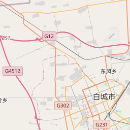 白城市地图