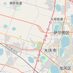 大庆市地图