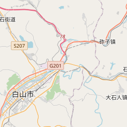 白山市地图